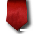 Solid Satin Men's Red Tie